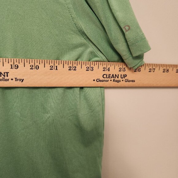 IZOD Polo Shirt Golf Casual Polyester Light Green Short Sleeve Mens XL‎ EUC - Picture 7 of 10